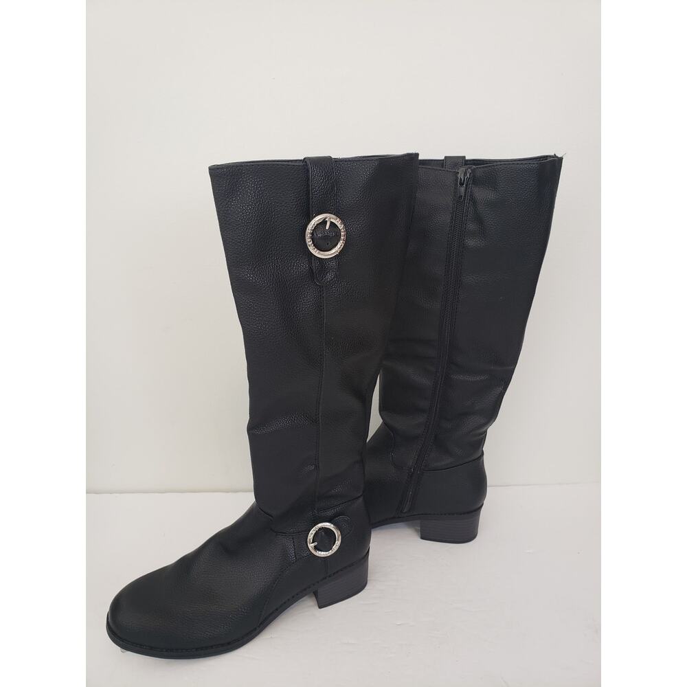(JL) Nautica Almarosa Womens Shoes Size 7 Riding Boots Bock Heel Boho Whimsgoth